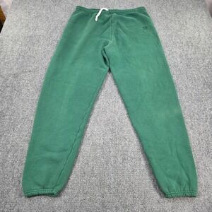 USA Olympic Brand Sweatpants Green Fleece Elastic Waist Drawstring Joggers XL